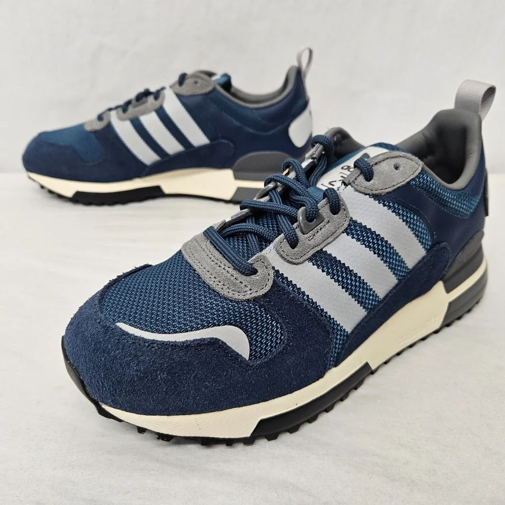 Adidas ZX 700‎ HD Retro Sneakers H01850 Crew Navy Grey Blue Men's Size 7.5